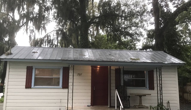 old Florida cottage canal front