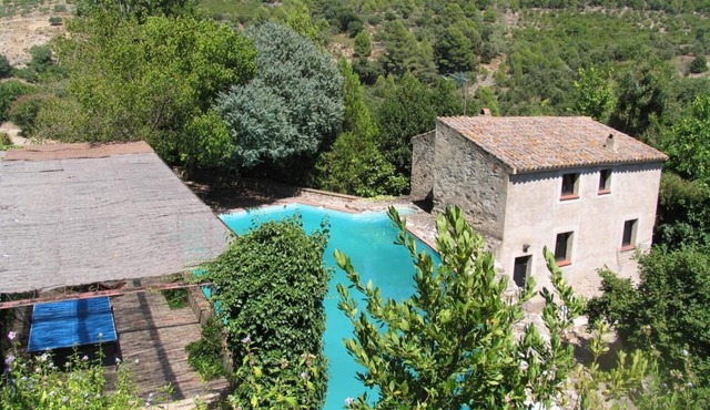 Old Mill, garden, porch with ping pong table. Swimming Pool and private barbeque