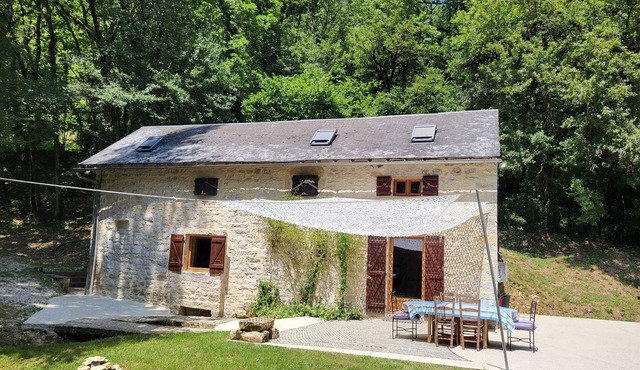 Old mill in the middle of nature absolute calm