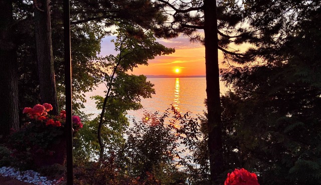 Old Mission Peninsula Private Sandy Beachfront Home