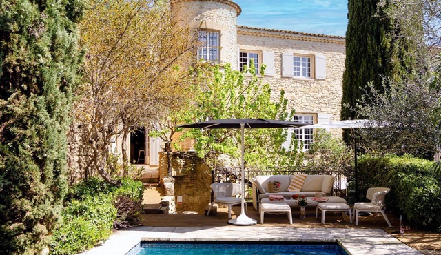 Old monastery in the heart of village with pool