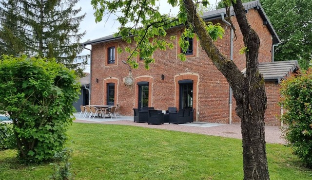 Old renovated train station in Burgundy