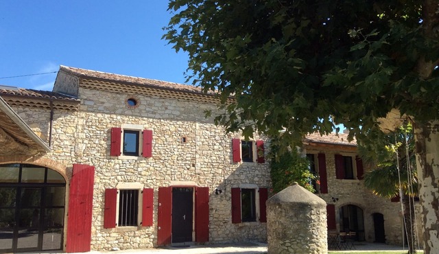 Old stone farmhouse in Marsanne in Drome Provençale