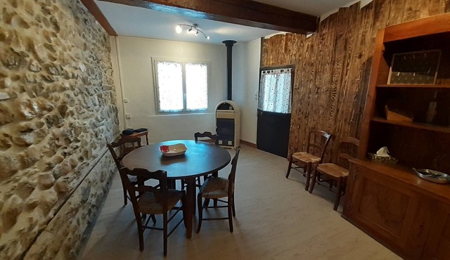 old stone village house