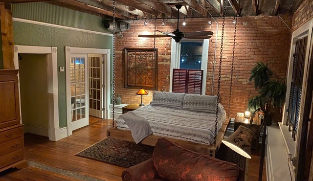 Old Town Loft w Hanging Master Bed