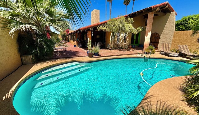 Old Town Spanish Hideaway with Pool, 30-day minimum rental period required.