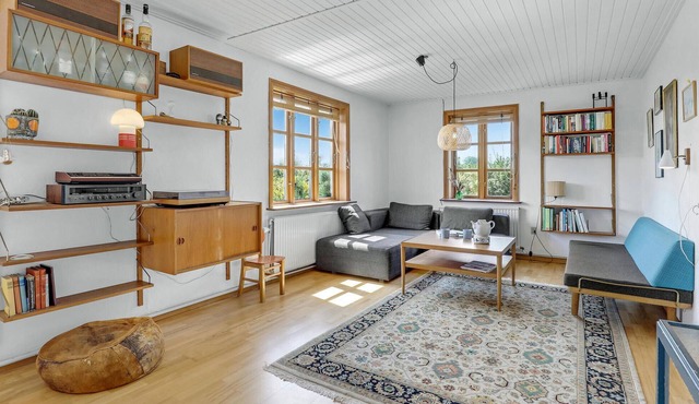 Older secluded house with large garden on Bornholm.