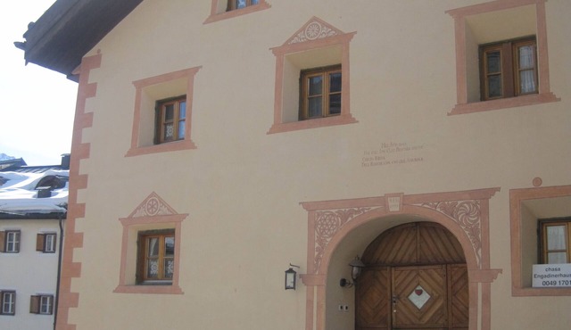 oldest Engadine farmhouse located in the middle of the mountain village of Sent