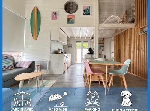 Olivia Plage, charmante maison lumineuse au calme bien équipée à 100 m plage d Asnelles, 500 m commerces, proche Arromanches et Bayeux, au coeur des plages du déabarquement, jardin, deux belles terrasses, parking