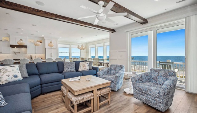Ollie's Point: Spectacular Oceanfront Home With Pool and Elevator