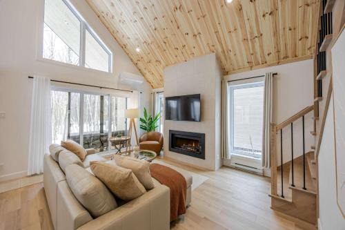 OM de Portneuf Spa prive Chalet moderne Nature