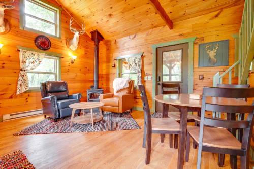 On 30 Acres w/Trails & Garden: Stockholm Cabin!