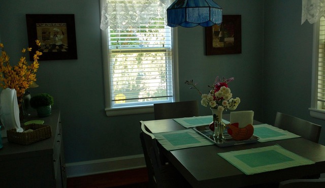 On a quiet, narrow Lane walking distance to all amenities