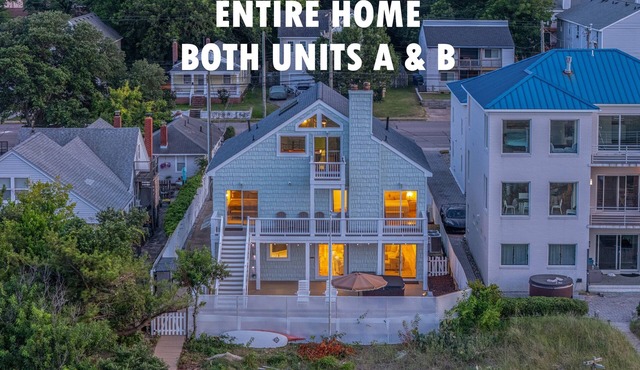 On Beach 5BD+7BA: Sauna|HotTub|Billards|FencedDeck