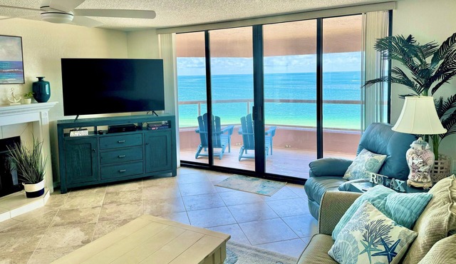 ON BEACH End Unit @ Crescent Beach Club. Amenities Galore w/AMAZING 320° Views!