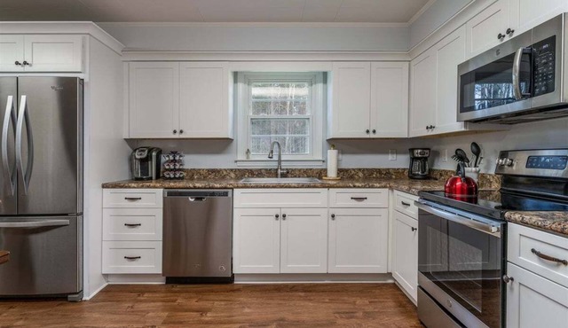 On bike path, NEW KITCHEN