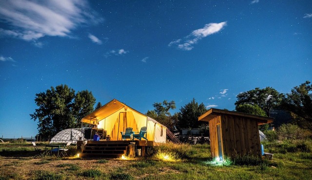 On-Farm Glamping Tent with Views of Mesa Verde
