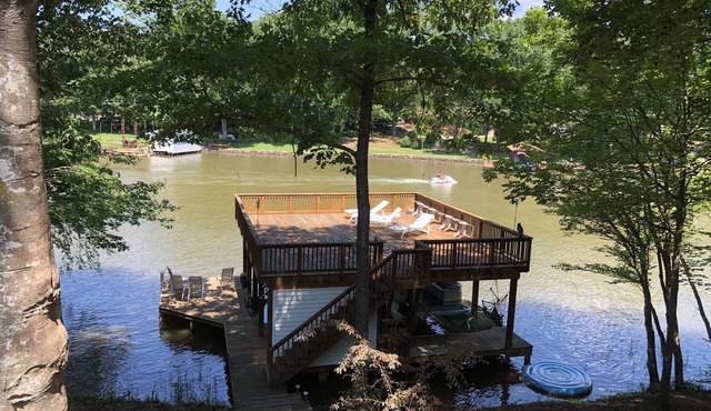 On Lake Gaston with boat slip