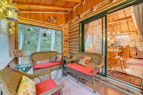 On-Site Pond and Trails Lake Luzerne Cabin