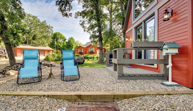On-Site Trail, Fire Pit: Cozy Sauk Centre Retreat!