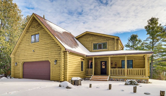 On-Site Trails & Private Beach! Lake Huron Retreat