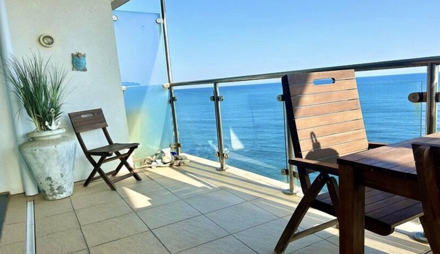 On The Beach! Village Located. Outstanding Sea Views from Master Bedroom Lounge