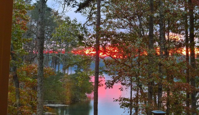 On the LakenLake Living is all about the Lake views, sunsets and the dock!