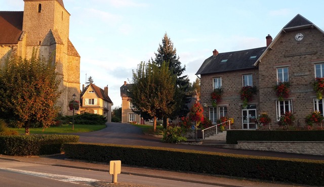On the Town Sqaure next to the Church, built in the 13th century.
