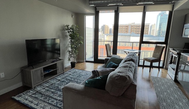 One bed downtown laundry wifi across from the Jets arena