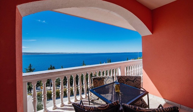 One bedroom apartment with terrace and sea view Starigrad (Paklenica) (A-16421-b)