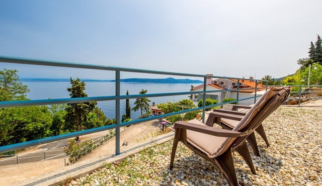 One bedroom apartment with terrace and sea view Mošćenička Draga, Opatija (A-7766-d)