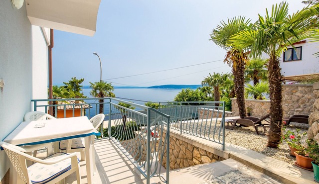 One bedroom apartment with terrace and sea view Mošćenička Draga, Opatija (A-7766-b)