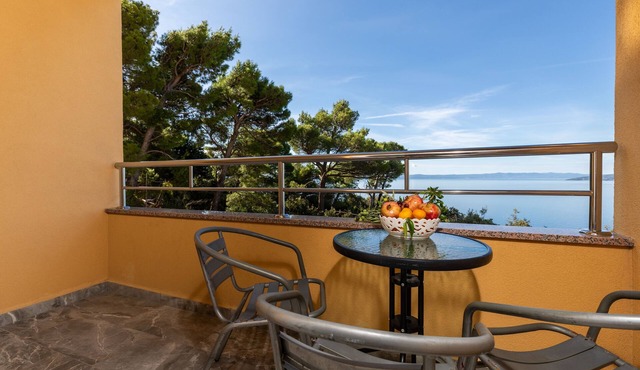 One bedroom apartment with balcony and sea view Krvavica, Makarska (A-23540-a)