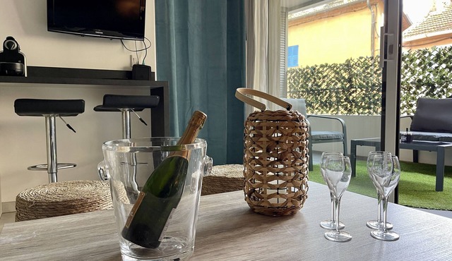 One bedroom apartment (4p)- pool-AC- near shops, Croisette, sea, palais Festival