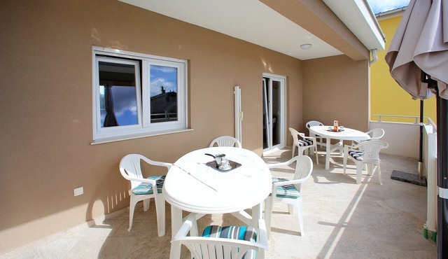 One bedroom apartment with terrace and sea view Bibinje, Zadar (A-17269-a)