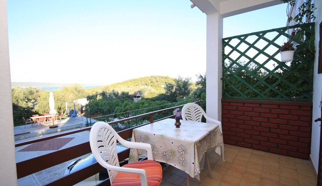 One bedroom apartment with terrace and sea view Kukljica, Ugljan (A-8237-c)
