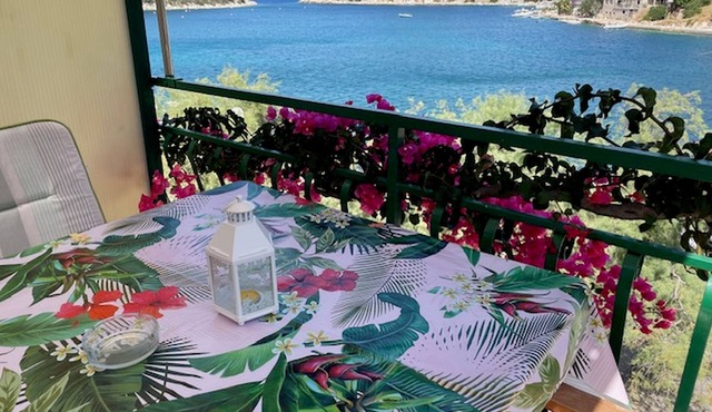 One bedroom apartment with terrace and sea view Zaklopatica, Lastovo (A-13214-a)