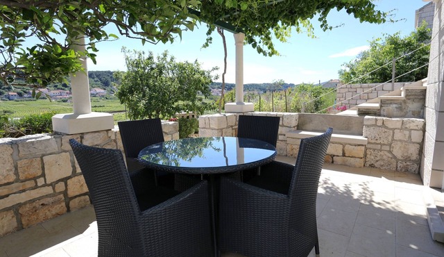 One bedroom apartment with terrace and sea view Lumbarda, Korčula (A-4429-b)