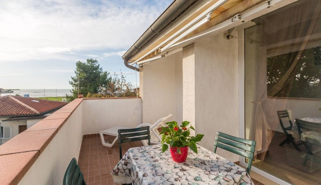 One bedroom apartment with terrace and sea view Karigador, Novigrad (A-2534-a)