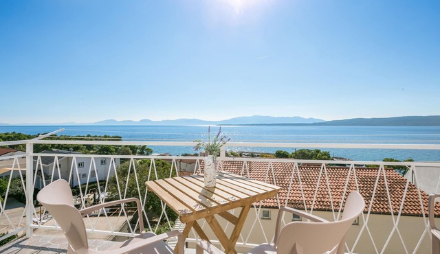 One bedroom apartment with balcony and sea view Živogošće - Blato, Makarska (A-22253-e)
