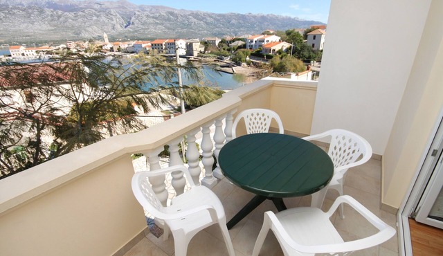 One bedroom apartment with terrace and sea view Vinjerac, Zadar (A-3248-b)