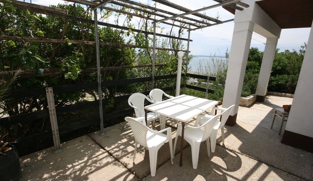 One bedroom apartment with terrace and sea view Cove Smokvica, Pag (A-6314-a)