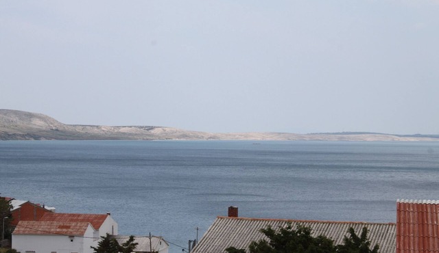 One bedroom apartment with terrace and sea view Metajna, Pag (A-6426-b)