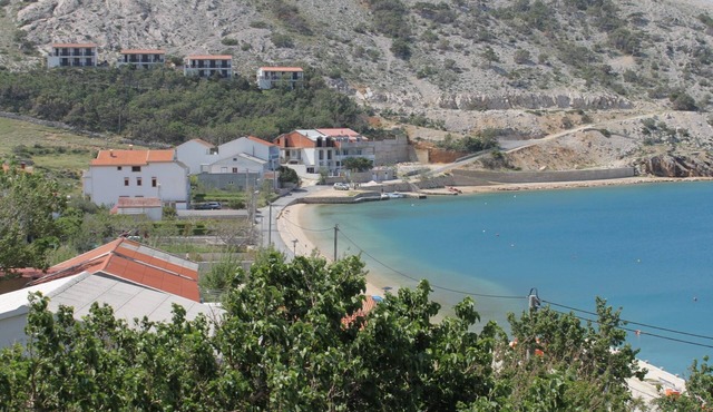 One bedroom apartment with terrace and sea view Metajna, Pag (A-6336-b)