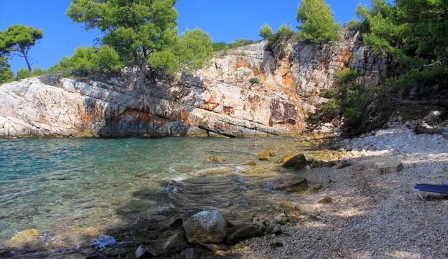 One bedroom apartment with terrace and sea view Skrivena Luka, Lastovo (A-8280-b)