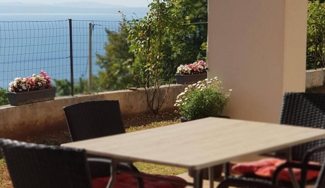 One bedroom apartment with terrace and sea view Lovran, Opatija (A-24675-c)