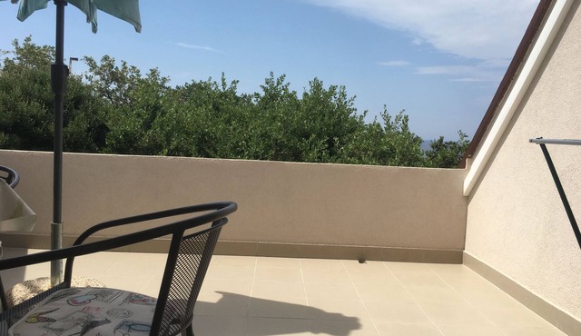 One bedroom apartment with terrace and sea view Potočnica (Pag) (A-4096-c)