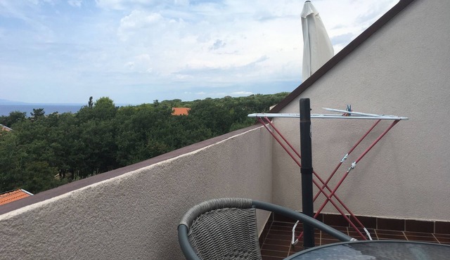 One bedroom apartment with terrace and sea view Potočnica (Pag) (A-4096-e)