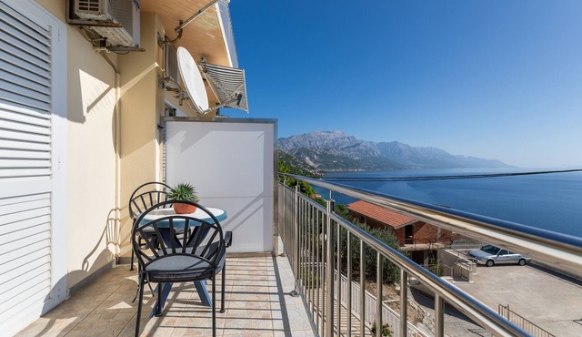 One bedroom apartment with balcony and sea view Marušići, Omiš (A-1131-c)
