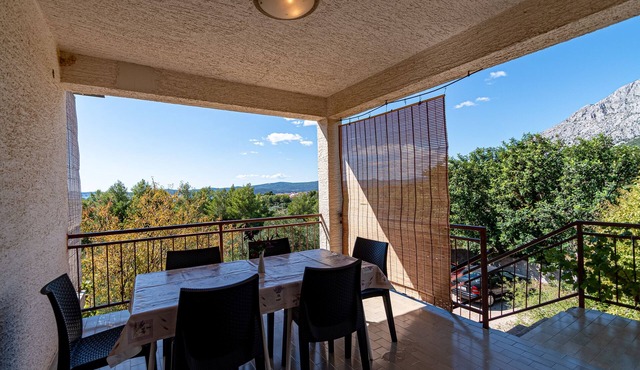 One bedroom apartment with terrace and sea view Orebić, Pelješac (A-10178-a)